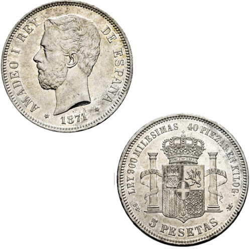 Gutse amadeo 5 pesetas - i,,