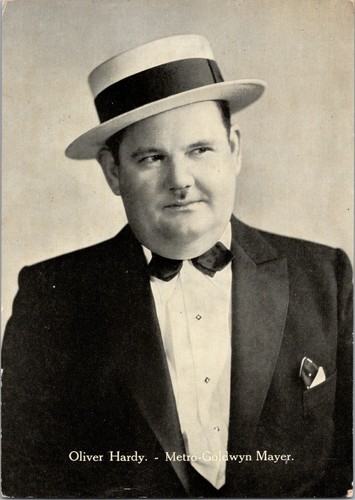 Cartolina oliver hardy laurel - oliver,