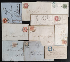 LB5 Curioso LOTTO N. 10 LETTERE FRAMMENTI ANTICHI STATI ITALIANI  qualità mista 