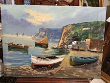 DIPINTO OLIO SU TELA,COSTIERA