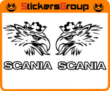 COPPIA ADESIVI LOGO SCANIA IN