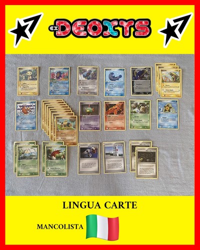 Lotto mancolista deoxys - mancolista, ex