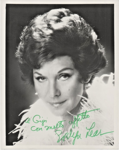 Autografo evelyn lear 20x25 - evelyn,