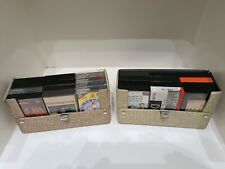 VALIGETTE PORTA MUSICASSETTE VINTAGE 12 POSTI CON MUSICASSETTE ORIGINALI