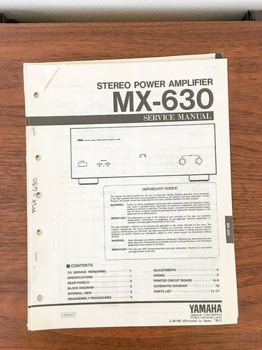 Yamaha 630 amplificatore - mx-630,