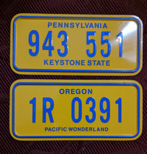 lotto due targhe vintage