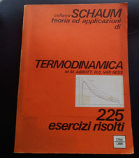 TERMODINAMICA - ABBOTT VAN NESS - COLLANA SCHAUM TEORIA APPLICAZIONI ESERCIZI