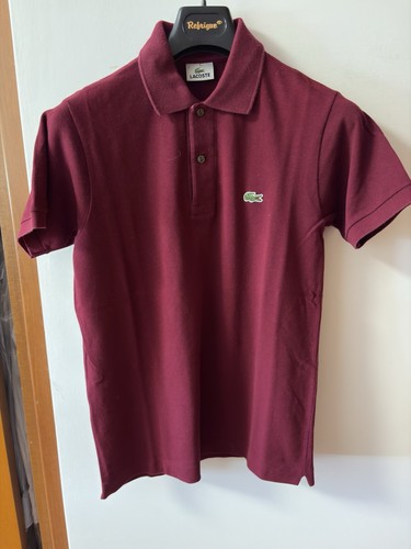 Polo lacoste uomo bordeaux - polo,