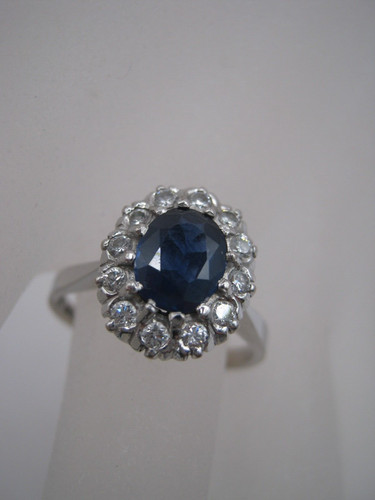 Anello zaffiro blu - anello,