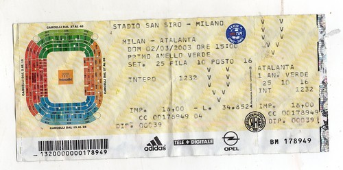 Calcio biglietto ticket - ,
