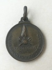 MEDAGLIA 51° CORPO VIGILI DEL FUOCO POMPIERI SANTA BARBARA 1942 MILITARE REGNO