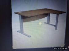 Scrivania Ufficio angolare colore noce  /alluminio