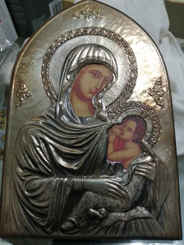 Icona sacra madonna con - icona,