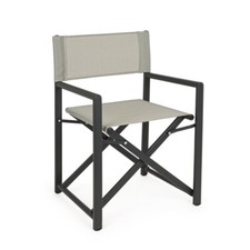 SEDIA REGISTA ALLUMINIO PIEGHEVOLE CAMPEGG MARE SPIAGGIA TEXTILENE GRIGIO TAYLOR