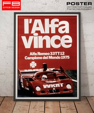POSTER Locandina Vintage Alfa