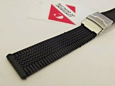  20 mm Cinturino Orologio Gomma + Acciaio Deplo Watch Band x Seiko Orient Rado 