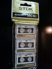 Set 3 Microcassette TDK Mc60