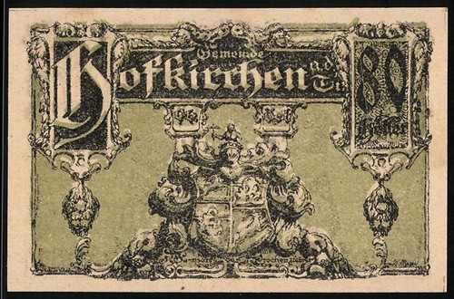 Notgeld hofkirchen 1920 80 - notgeld,