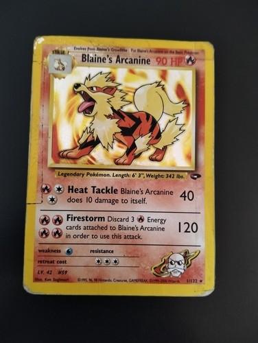 Lotto carte pokemon - lotto, blaine’s