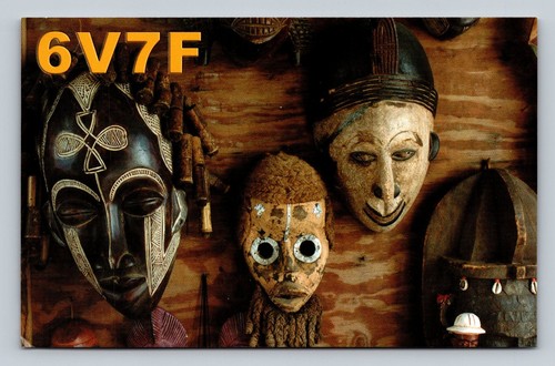 Ham radio qsl 6v7f - ham,