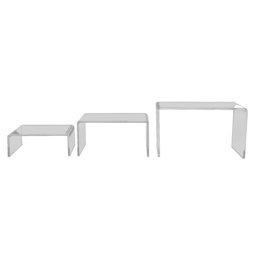 3pcs trasparente display - trasparente, stand