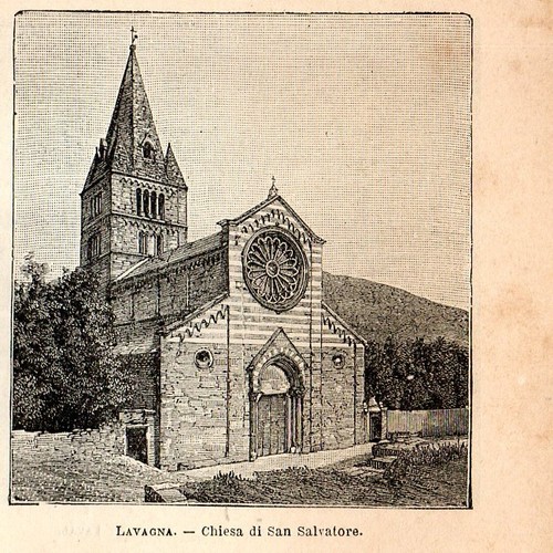 Stampa antica lavagna chiesa - antica,
