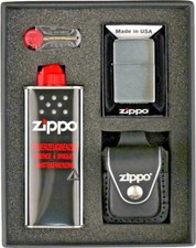 Zippo Set / Cromo Spazzolato /