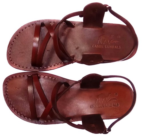 Sandali pelle marrone - sandali,