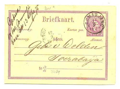 Carta indie olandesi 1875 - indie,