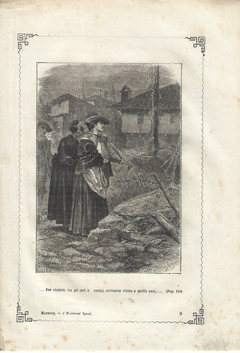 Stampa antica promessi sposi - stampa,
