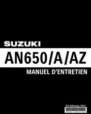 MANUALE RECENSIONE OFFICINA RIPARAZIONE PDF SUZUKI BURGMAN AN 650 K4