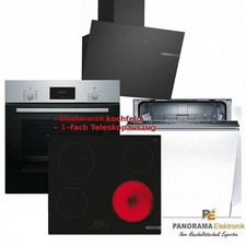 Bosch Set Risparmio Incasso Fornello, Piano Cottura Elettrico + Lavastoviglie + Cappa
