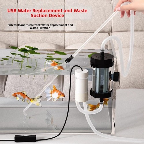 Pompa sifone acquario usb - acquario, per