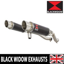 Kit Silenziatore Doppio Scarico GW 250 Inazuma 2012-2017 230mm GP Tondo Carbonio 230CR