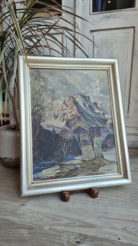 Antico dipinto olio - ad,