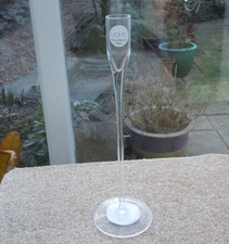 Portacandele alto trasparente