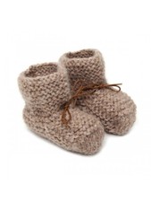 Babbucce scarpine per neonato prematuro 100% lana di alpaca