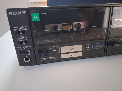 Sony casette deck tcv11w - sony,