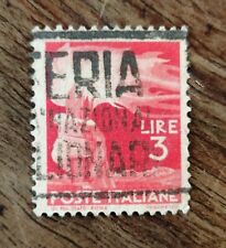 Francobollo 3 lire Poste Italiane ITALIA +  RARO + Leggere descrizione 