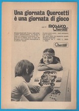 QUERCETTI: Mosaico Anno 1971 pubblicità advertising werbung clipping MA1479