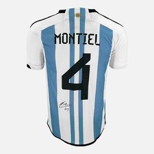 Maglia Argentina firmata Gonzalo Montiel Mondiali 2022 [4]