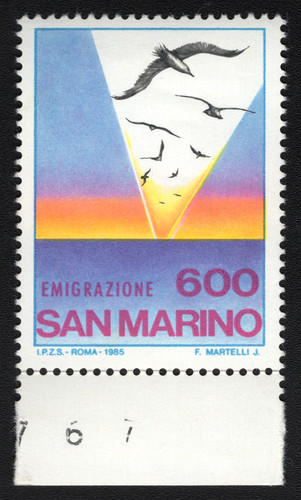 San marino 1985 emigrazione - san,