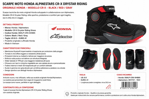 Scarpe moto honda - moto,