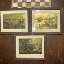 Set 3 vecchie stampe città