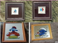 Puffi smurfs quadro specchio - i,
