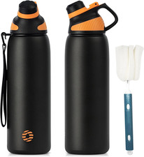 Borraccia Termica Con Tappo Magnetico 1L, 800Ml, 600Ml, 400Ml Bottiglia Termica 