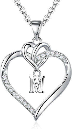 Collane con iniziali cuore - collane,