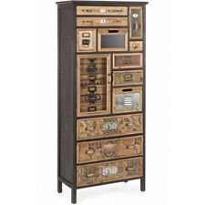 CASSETTIERA INDUSTRIAL JUNGLE VINTAGE Mobili legno massello etnici shabby chic