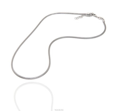 Collana tutta argento 925 fox - collana,