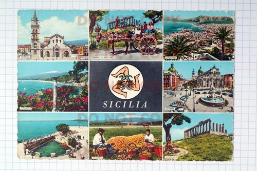 Cartolina sicilia ricordo - -,